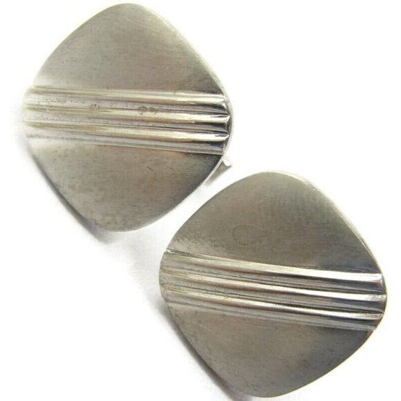 Pioneer Cufflinks Silver Tone Wedding Tux Vintage IOB - Picture 7 of 16